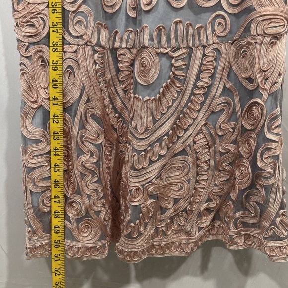 NEW JS Collections [ 12 ] Soutache‎ Mesh Midi Dress in Pink/Blue - Picture 6 of 12